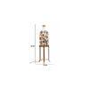 Mavis White Glass Shade Floor Lamp With White Metal Base