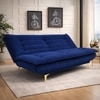 Bliss 3 Seater Sofa Cum Bed In Blue Colour