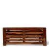 Erickson Sheesham Wood Contemporary Rectangle Coffee Table In Natural Teak Finish