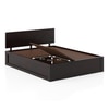 Kuba Solid Wood King Size Bed With Box Storage (Mahagony Finish)