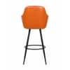 Doe Buck Luxury Faux Leather Counter Height Bar Stool in Tan Colour