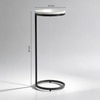 Round Metal Side Table in Black Colour