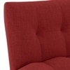 Palermo 3 Seater Click Clack Sofa cum Bed In Salsa Red Colour