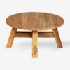 Ava Indonesian Teak Outdoor Coffee Table In Light Brown Finish