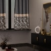 Stoa Paris Satin Window Curtain, 70% Blackout Curtains,   Privacy Lining, Pack of 1, Versailles - Regal Slate
