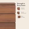 Vector Solid Wood Sideboard in  Amber Walnut Finish