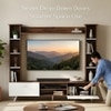 Bluewud Pinn Engineered Wood Tvcabinet In Brown Maple & White Finish