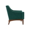 Claudia Boucle Fabric Arm Chair in Green Colour