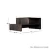 Hexa Engineered Wood Modern Center Table For Living Room In Flower Wenge