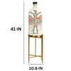 Rhythmic Beauty Foldable Metal Electric Floor Lamp in White Colour