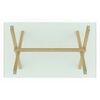 Nobu 6 Seater Glass Top Dining Table
