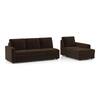Apollo Compact Sofa (Colour : Dark Earth, Cushion : Soft, Back Type : Regular, Seating Capacity : Right Aligned 3 Seater + Right Aligned Chaise + Ottoman)
