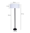 FZ DG Shade Floor Lamp in White Shade