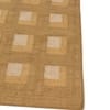 Jaipur Rugs Soft Checkered Wool 5x8 Feet Dark Amber Gold And Amber Gold Dhurrie Carpet