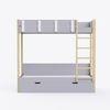 Pine Tree Single Size Bunk Bed In Grey Colour