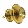 Metalsmith Two Tier Serveware Stand with Ring Handle Gold Finish