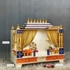 D'Dass White Sheesham and Mdf Wooden Temple For Pooja In Home and Office