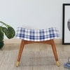 Zuno Blue Checks Seating Stool
