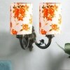 Devansh Metal Electric Wall Light in Antique Gold Colour with Multi Shade Count of 2 Lights