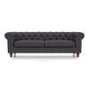 Winchester Essential 3 Seater Fabric Sofa in Steel Colour