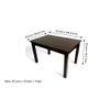 Oakmont Sheesham Wood Accent 4 Seater Dining Table Set