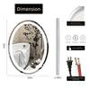 Oval Shape Lighted LED Mirror Modern  Vanity Mirror