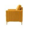 Rafeal Fabric Lounge Chair in Yellow Colour