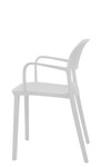 Kepler Brooks Vola Cafeteria Dining Chair in White Colour