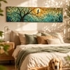 Abstract Botanical Tree Mosaic Canvas Wall Art 12 x 46 Inch