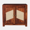 Sheesham Wood 2 Door Sideboard in Honey Oak Finish