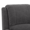 Lebowski Fabric One Seater Manual Recliner in Smoke Fabric Colour