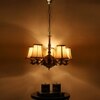 Devansh Gold Wall Mounted Lamp With Off-White Cotton Shade