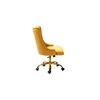 SWEN Fabric Accent Chair in Yellow Colour