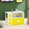 Building Blocks Storage Unit In Yellow Colour