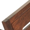 Capra Solid Wood Dining Chair in Teak Finish & Wheat Brown Colour - Set of 2