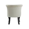 Grenier Fabric Slipper Chair in Off White Color