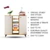 Hexa Engineered Wood Bookshelf Multipurpose Storage Rack in Giant Wood and Frosty White Colour