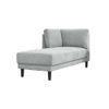 Lacrista Fabric Chaise Launger in Grey Colour