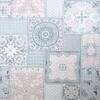 Cream Floral Cotton 400 Tc Flat Queen Size Bedsheet With 2 Pillow Covers