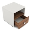 Dimora Bed Side Frosty White Finish