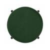 Doe Buck Modern Green Upholstered Counter Height Bar Stool with Black Metal Frame