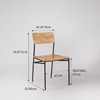 Bunder Solid Wood Dining Chair In Natural Finish
