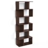 BLUEWUD Crosbon Engineered Wood Bookshelf Cabinet Book Rack Organizer with Shelves for D�cor Display Cabinet Floor Standing for Home Library (Wenge)