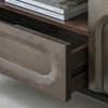 Isis Solid Wood TV Stand with 2 drawer 1 Drawer in Walnut Finish