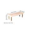 Cairo Soild Wood Bench In Velvet Cream Fabric
