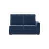 Apollo Compact Sofa (Colour : Lapis Blue, Cushion : Soft, Back Type : High Back, Seating Capacity : Left Aligned 2 Seater + Left Aligned Chaise + Ottoman)