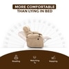 Helios Motorised Recliner Chair for with Rocking Revolving with Cup Holder Premium Soft Suede Fabric 1 Seater Chair - Beige