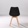 Kepler Brooks Valente Cafeteria Dining Chair in Black Colour