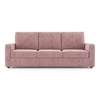 Apollo Compact High Back 3 Seater Fabric Sofa in Desert Rose Colour