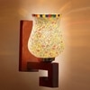 Devansh Solid Wood Electric Wall Light in Multi Colour with Multi Shade Count of 1 Light